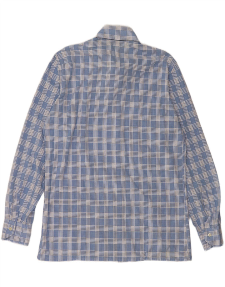 CONFEZIONI DI LUSSO Camisa Hombre Talla 41 16 Cuadro Azul Grande