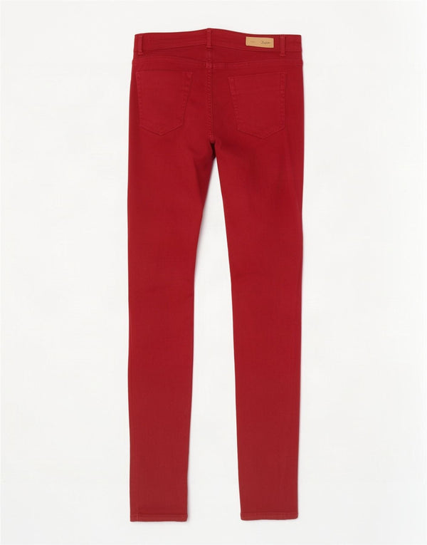 Zara Mujer Trafaluc Skinny Jeans EU 42 Large W32 L30 Algodón Rojo
