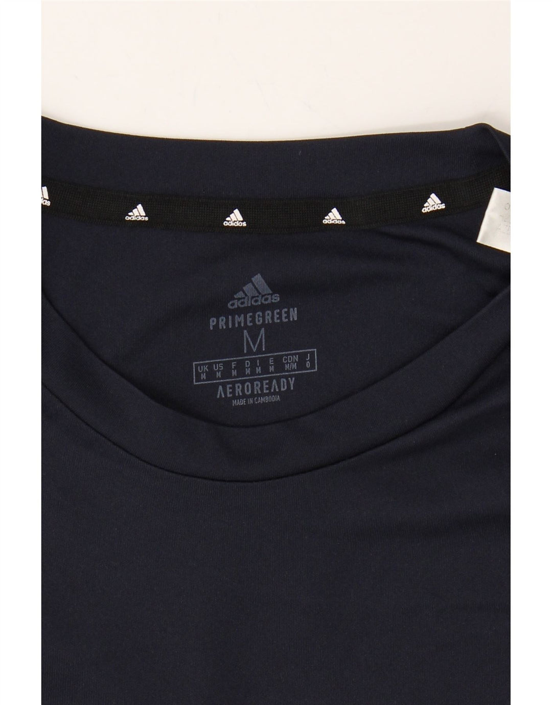 ADIDAS Mens Aeroready T-Shirt Top Medium Navy Blue Polyester Vintage Adidas and Second-Hand Adidas from Messina Hembry 