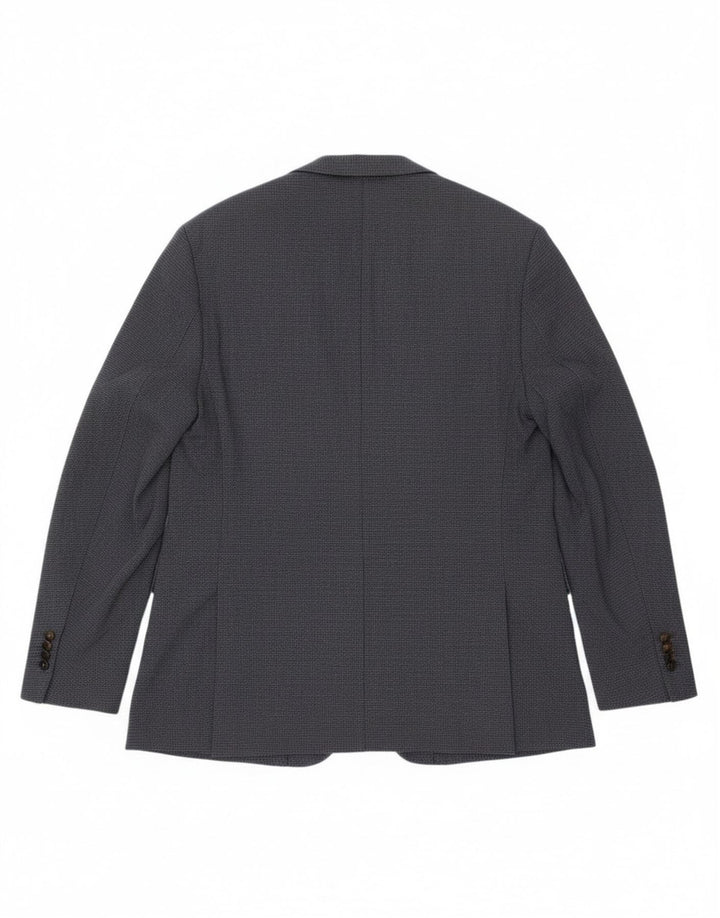 Massimo Dutti Chaqueta Blazer de 2 Botones para Hombre EU 58 2XL Azul Marino Algodón