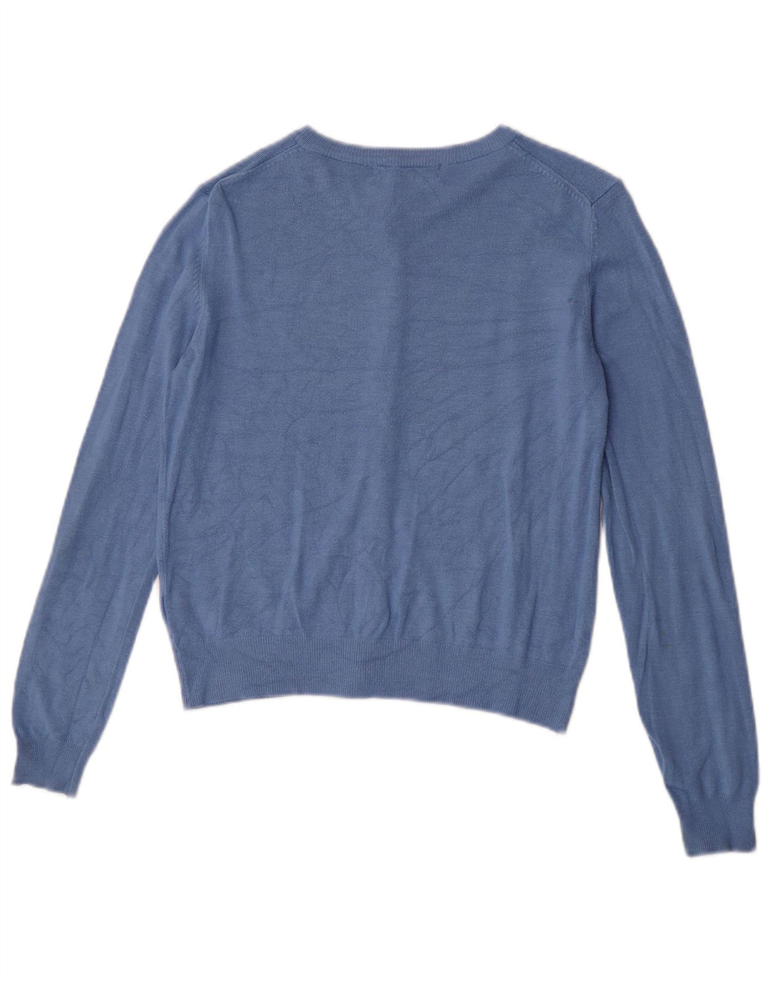Marks & Spencer Suéter tipo cárdigan corto para mujer UK 10 Small Viscosa azul