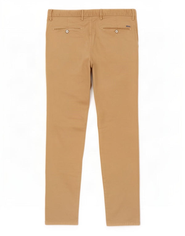Massimo Dutti Pantalón Chino Slim Fit para Hombre EU 44 Large W34 L32 Beige