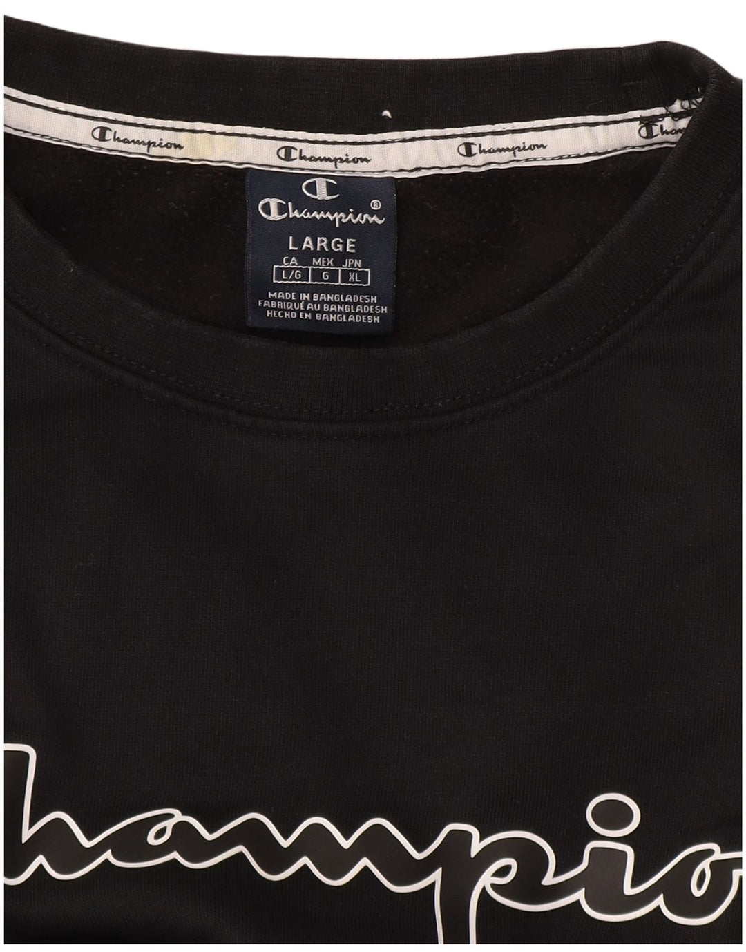 Champion Sudadera Gráfica para Hombre Jumper Large Negro