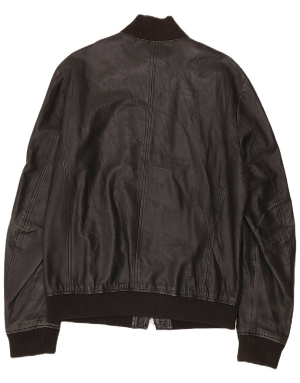 Chaqueta de cuero Zen para hombre IT 54 XL Cuero negro