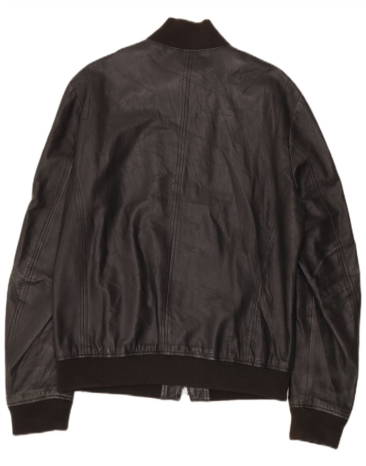 Chaqueta de cuero Zen para hombre IT 54 XL Cuero negro