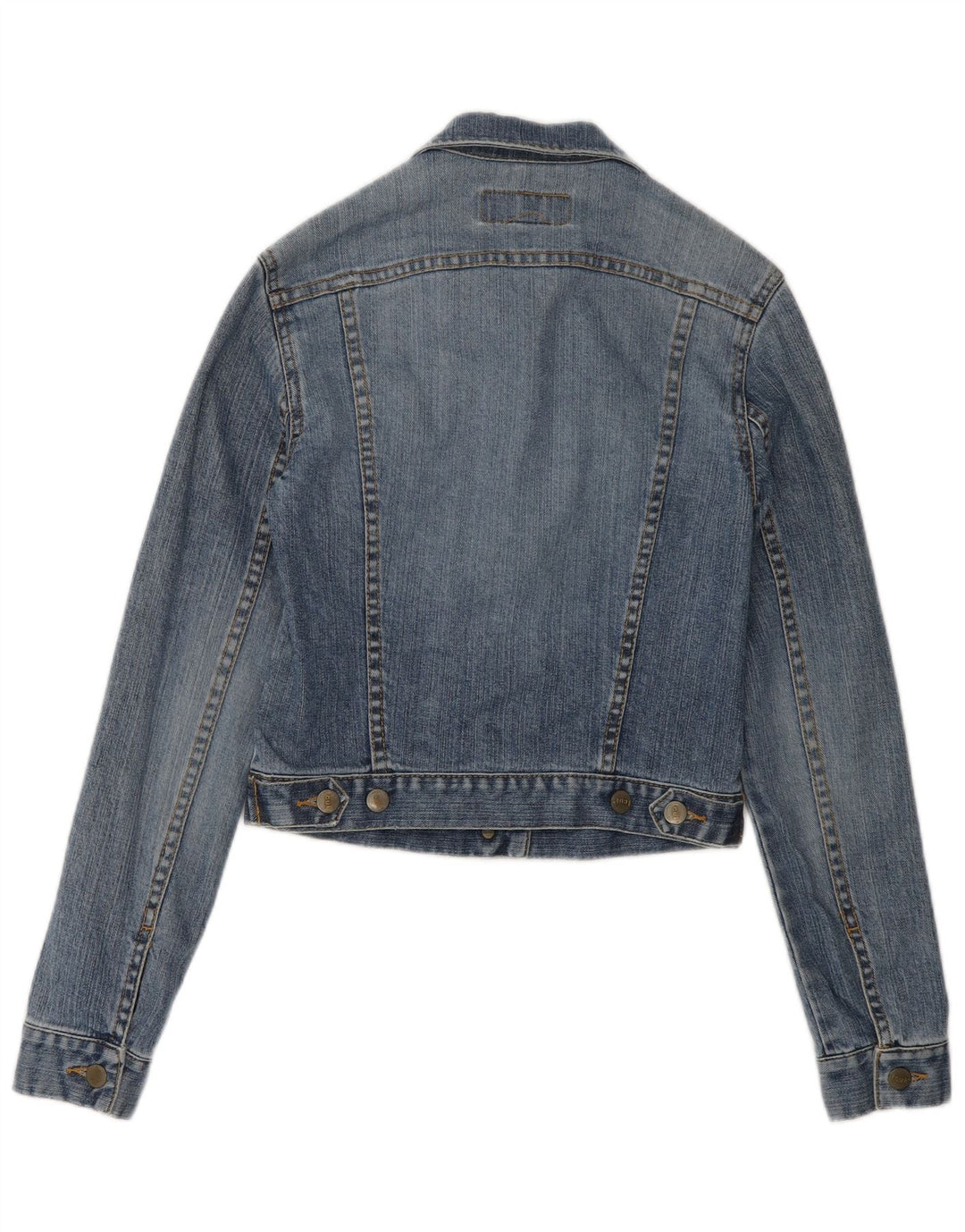 Fcuk Chaqueta vaquera de corte regular para mujer UK 10 Small Blue Cotton