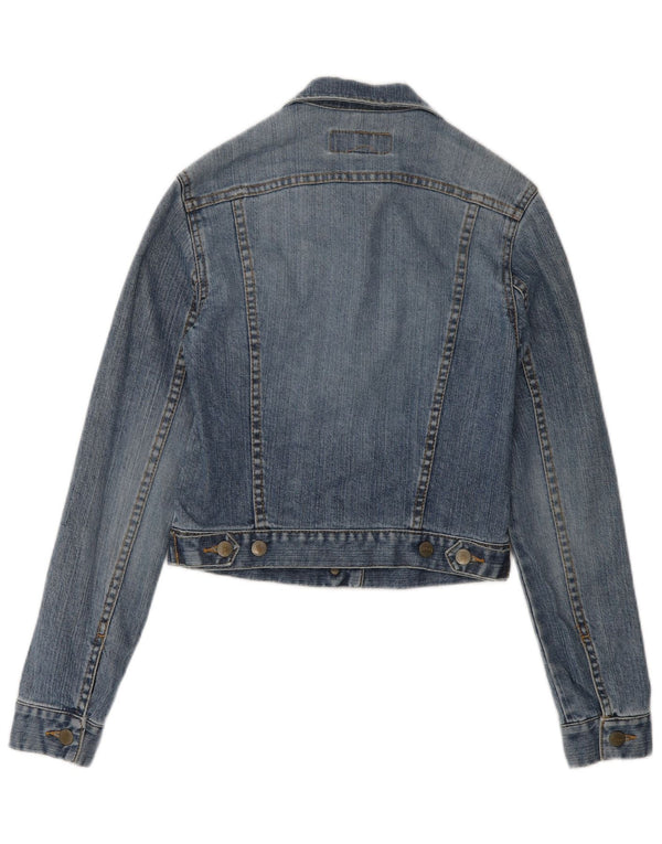 Fcuk Chaqueta vaquera de corte regular para mujer UK 10 Small Blue Cotton