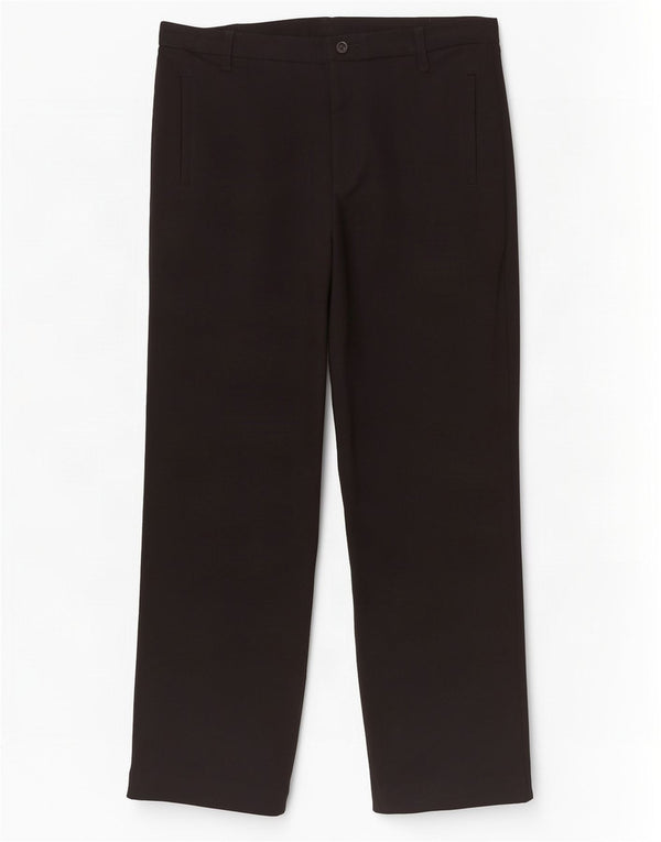 Marks & Spencer Pantalones de traje rectos para mujer UK 14 Medium W34 L30 Negro