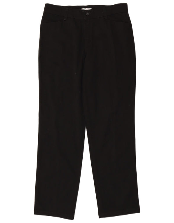 Lee Pantalones casuales de cintura alta para mujer, ajuste relajado, US 14 XL W34 L32, color negro
