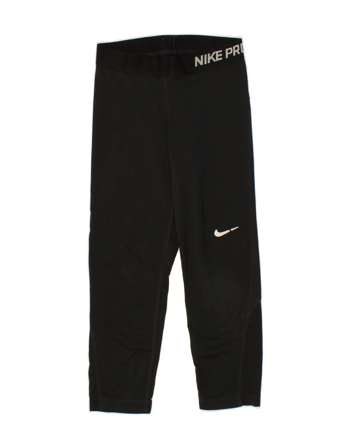 NIKE Womens Capri Leggings UK 6 XS Black Vintage Nike and Second-Hand Nike from Messina Hembry 