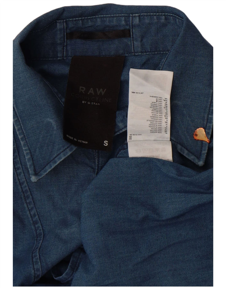 Camisa G-Star Hombre Pequeña Algodón Azul