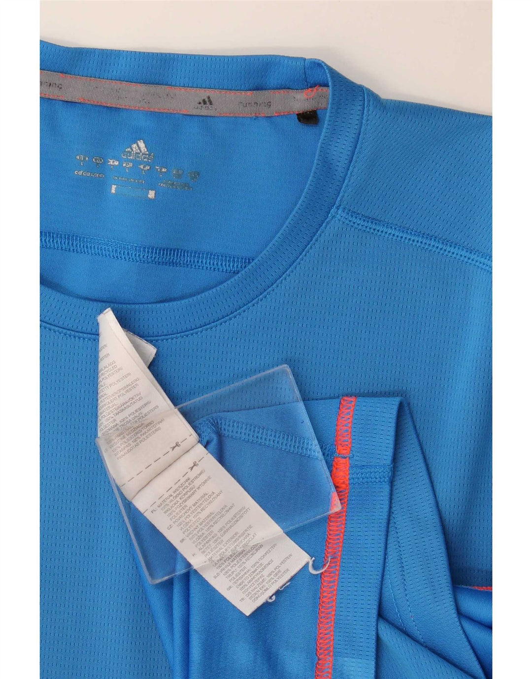 Adidas Hombre Camiseta Top Grande Azul Poliéster