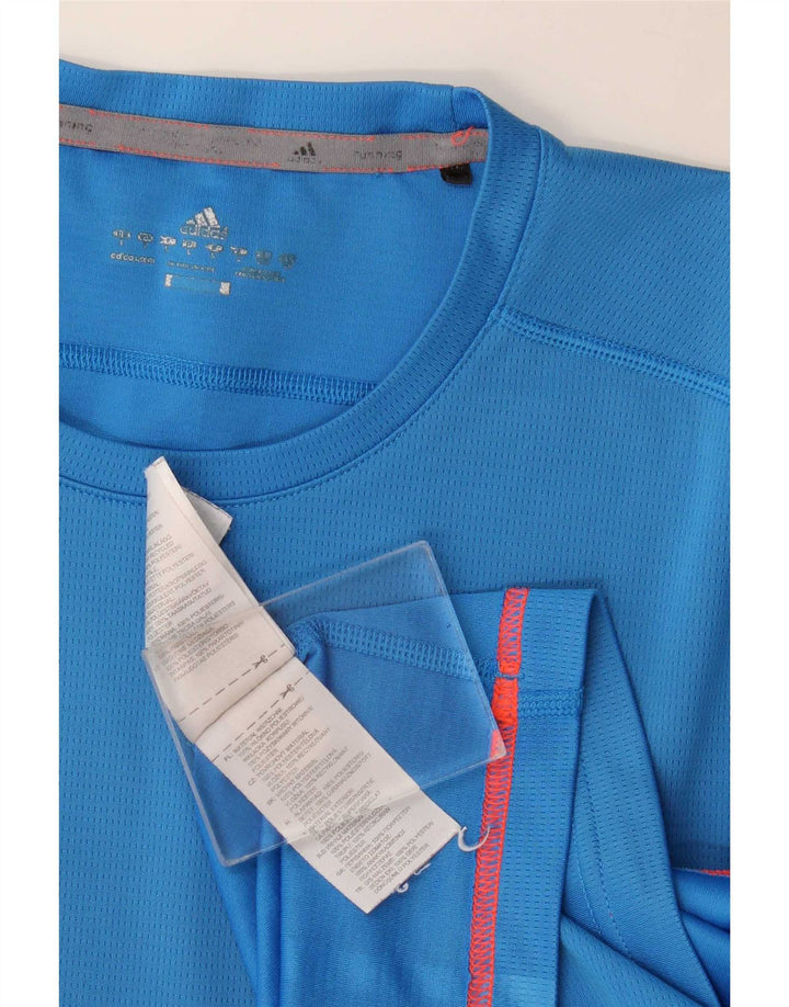 Adidas Hombre Camiseta Top Grande Azul Poliéster