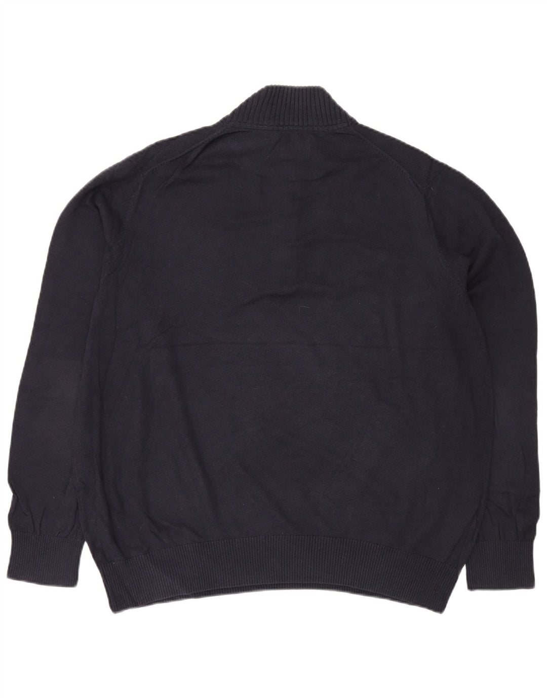 EDDIE BAUER Jersey Hombre con Cremallera y Cuello XL Algodón Azul Marino