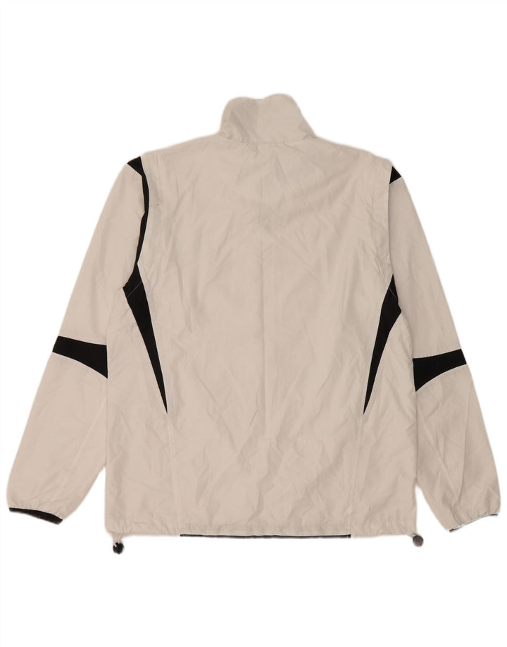 Asics Hombre Chándal Top Jacket Medium Blanco Colorblock Poliéster
