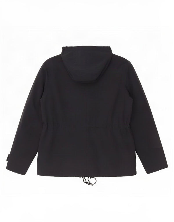 Marks & Spencer Chaqueta impermeable con capucha para mujer UK 40 Mediana Azul marino Poliamida