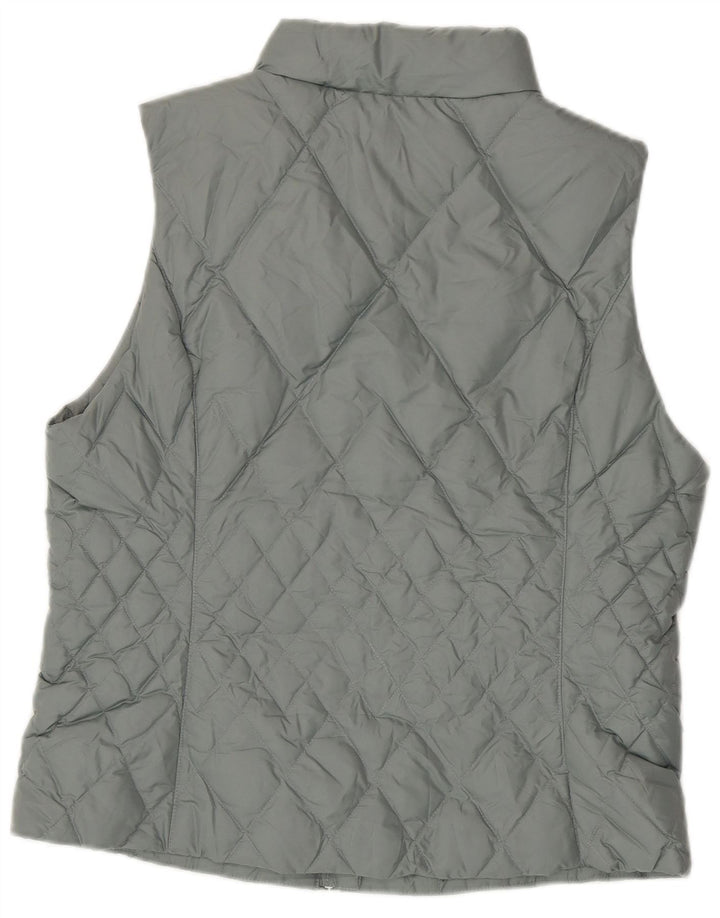 Eddie Bauer Chaleco acolchado para mujer UK 46 Poliéster azul grande