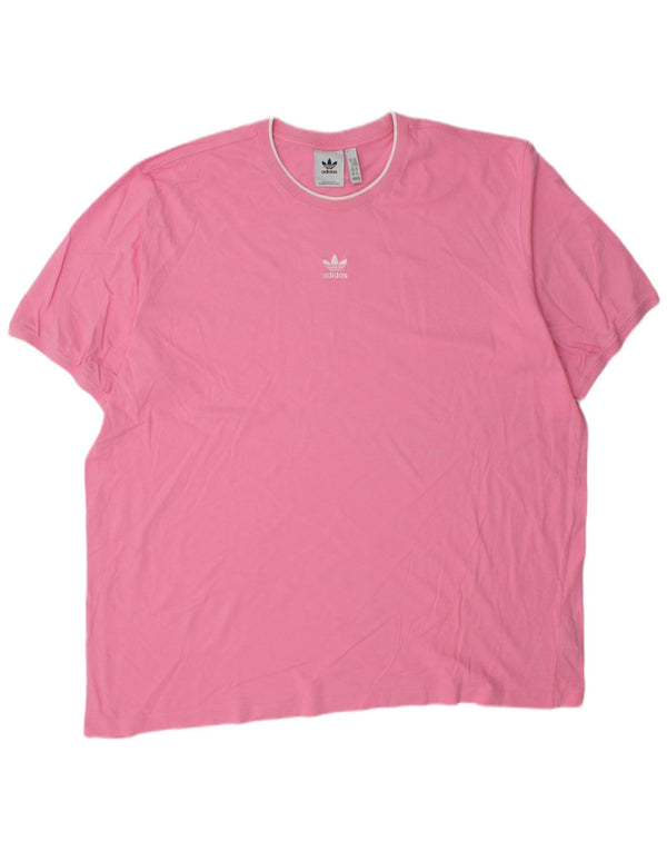 Adidas Camiseta Hombre Top 2XL Rosa Algodón