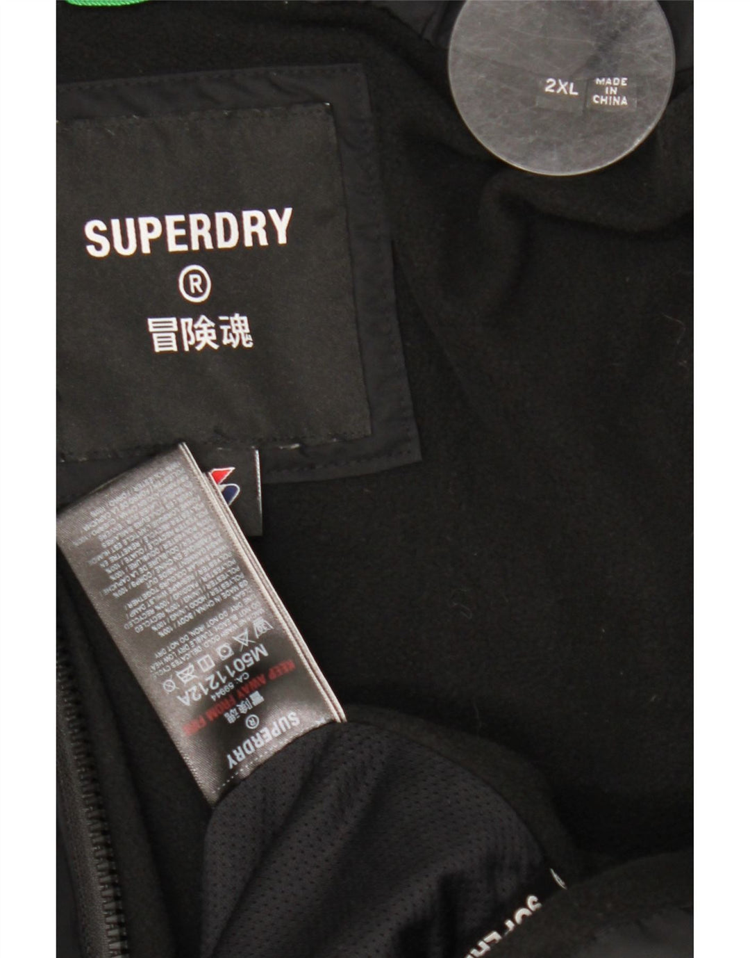 Superdry Chaqueta acolchada para hombre ES 44 2XL Poliéster negro