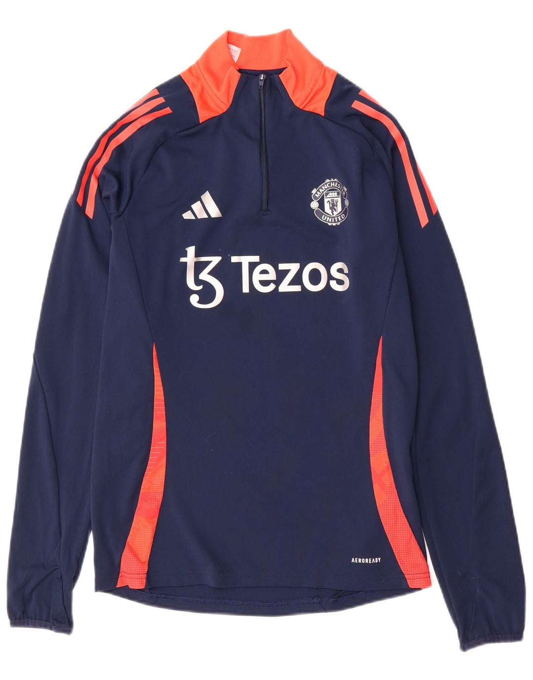 ADIDAS Camiseta de Chándal Manchester United para Niños 15-16 Años Azul Marino