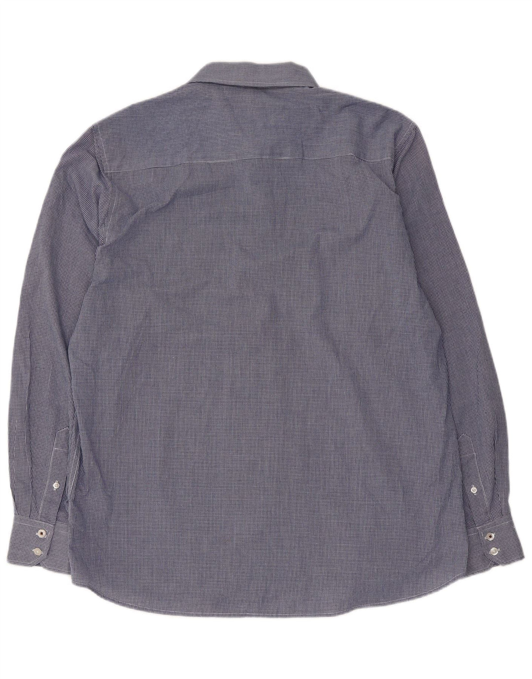 PIERRE CARDIN Camisa de corte regular para hombre 2XL Poliéster a cuadros azul