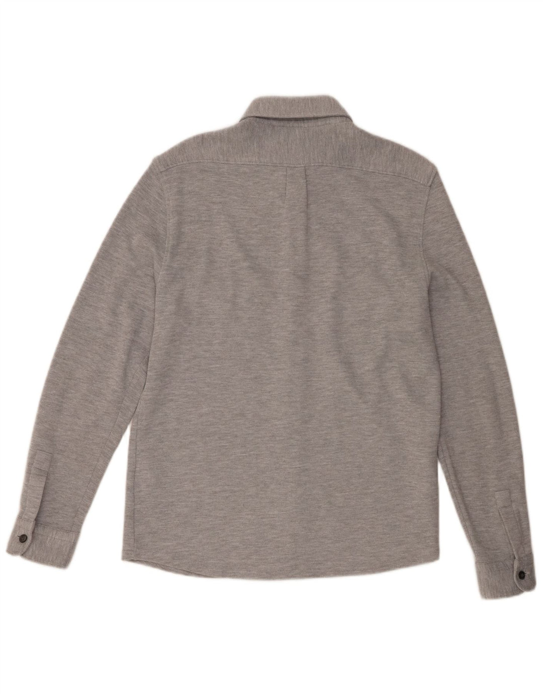 Camisa Reiss para hombre de algodón moteado gris grande