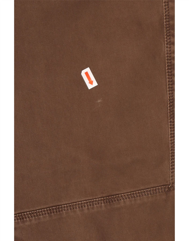 TRUSSARDI Pantalones rectos informales para hombre IT 58 3XL W40 L36 Marrón Algodón