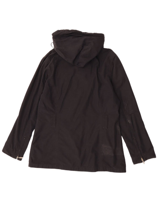 Barbour Chaqueta impermeable con capucha para mujer Reino Unido 44 Grande Algodón negro