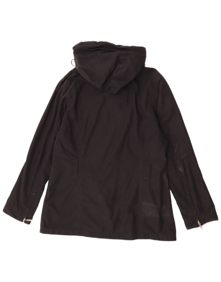 Barbour Chaqueta impermeable con capucha para mujer Reino Unido 44 Grande Algodón negro