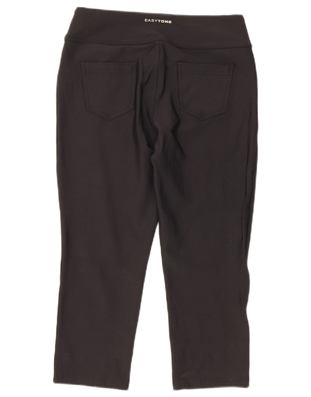 Pantalón Capri Reebok Mujer W28 L19 Nylon Negro