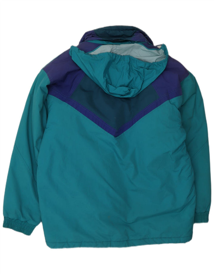 Brugi Chaqueta de esquí con capucha para hombre UK 40 Large Blue Colourblock