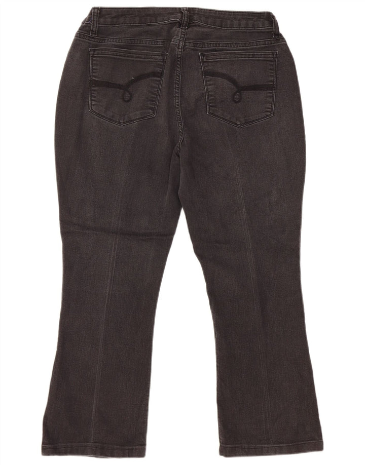 LEE Vaqueros recortados con corte de bota para mujer Riders de talle medio US 14 XL W32 L24 Negro