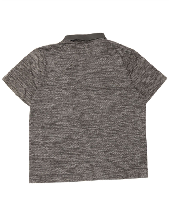 Under Armour Polo para hombre 2XL gris a rayas