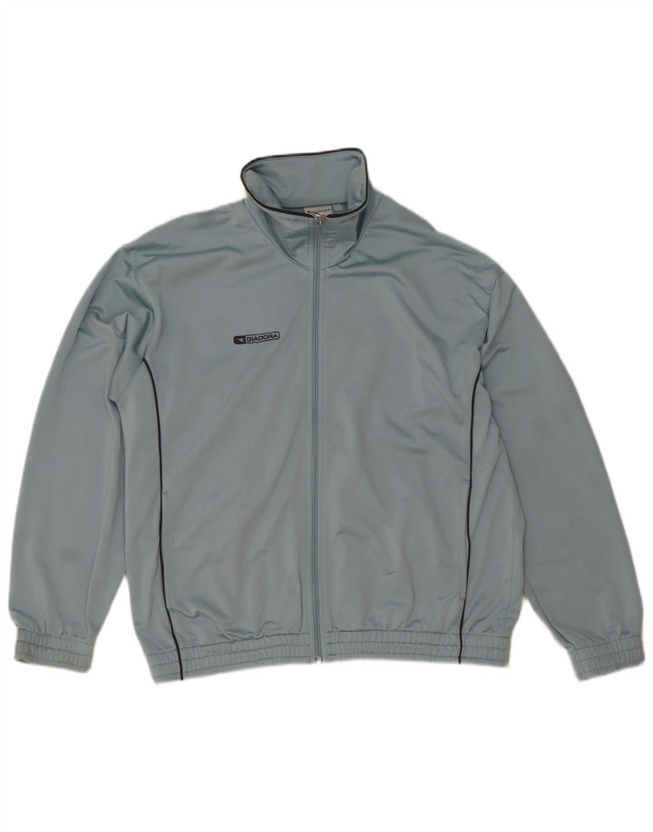 Diadora Hombre Chándal Top Chaqueta Grande Azul Poliéster