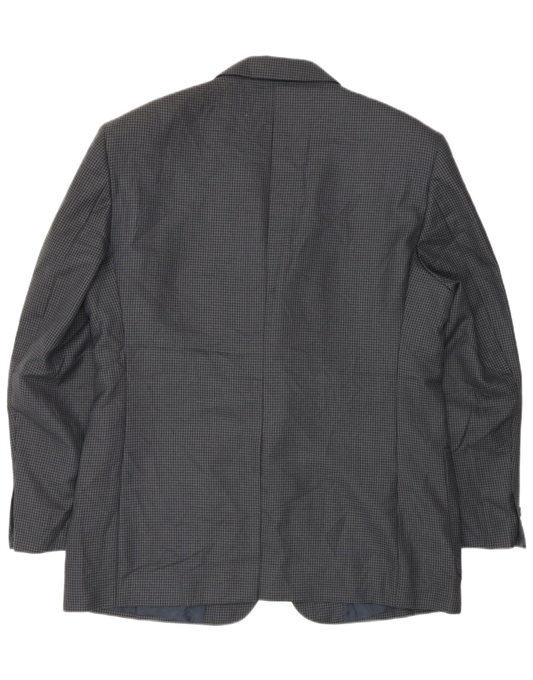 Farah Chaqueta tipo blazer de 2 botones para hombre UK 40 Large Lana de pata de gallo azul marino