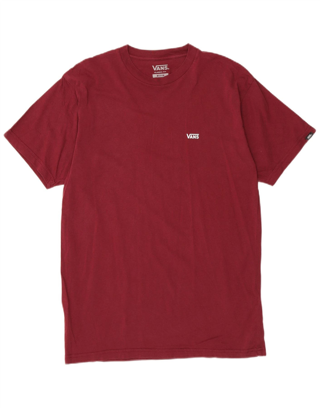 VANS Camiseta gráfica de ajuste clásico para hombre Top Algodón burdeos medio