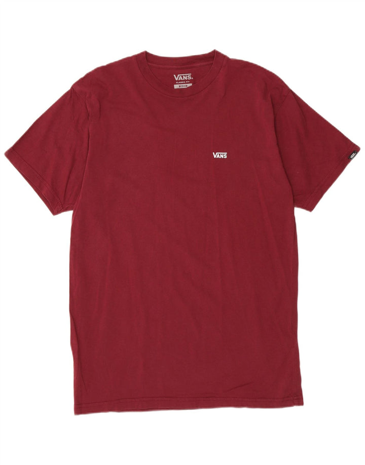 VANS Camiseta gráfica de ajuste clásico para hombre Top Algodón burdeos medio
