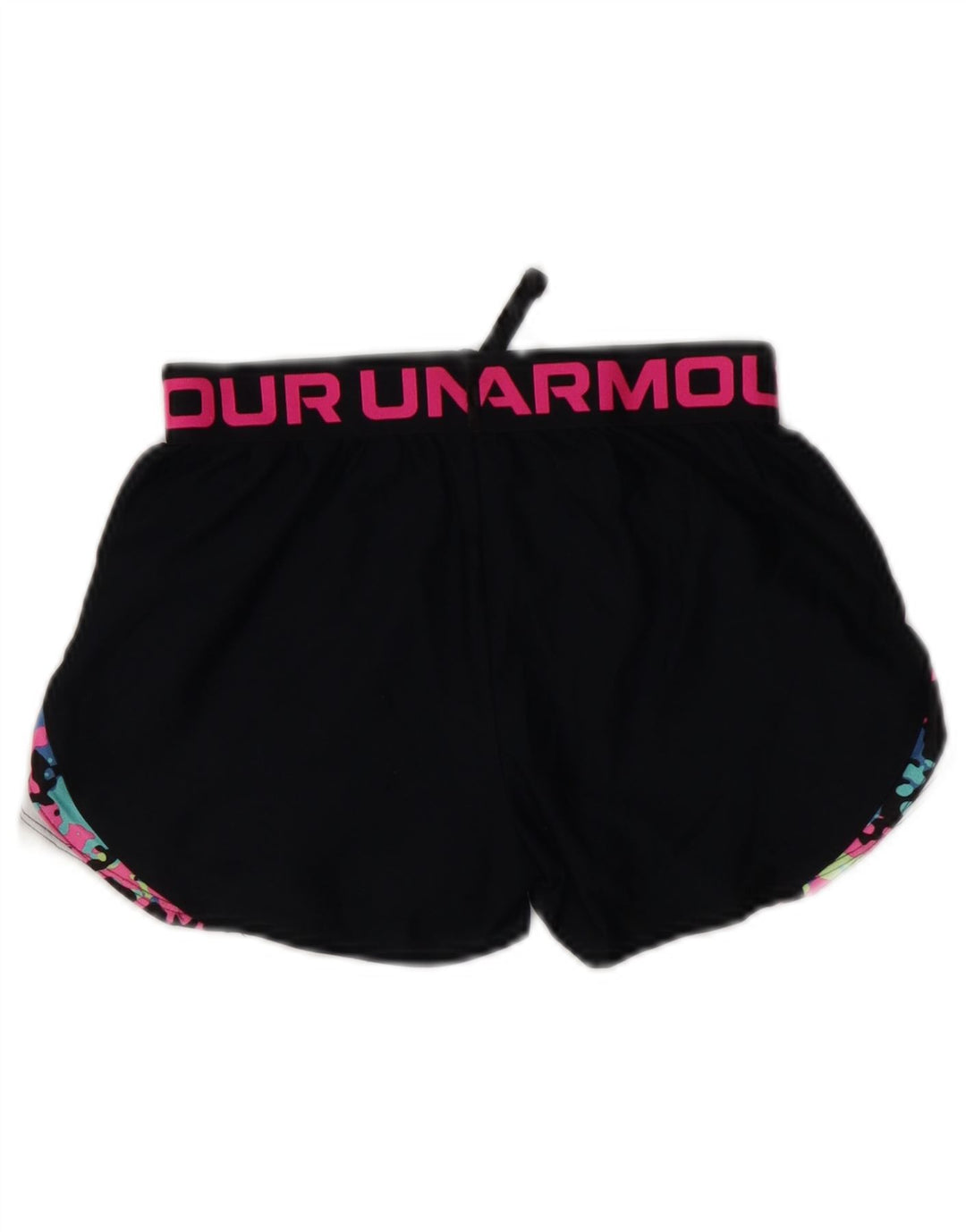 UNDER ARMOUR Pantalones cortos deportivos Heat Gear Graphic para niñas 9-10 años Mediano Negro