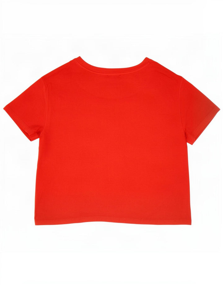 Marks & Spencer Camiseta para Mujer Top UK 44 Medium Viscosa Roja