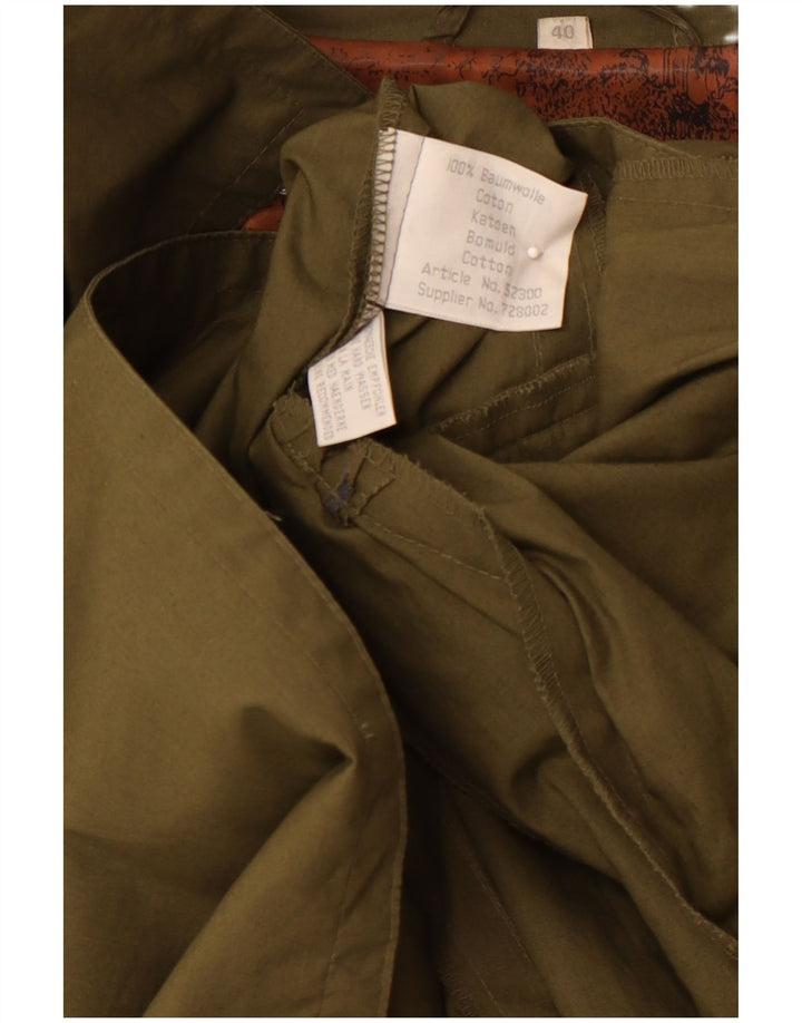VINTAGE Gabardina para Mujer EU 40 Algodón Caqui Medio