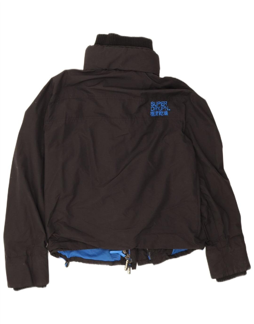 Superdry Mujer The Windcheater Bomber Jacket UK 40 XL Nylon Negro