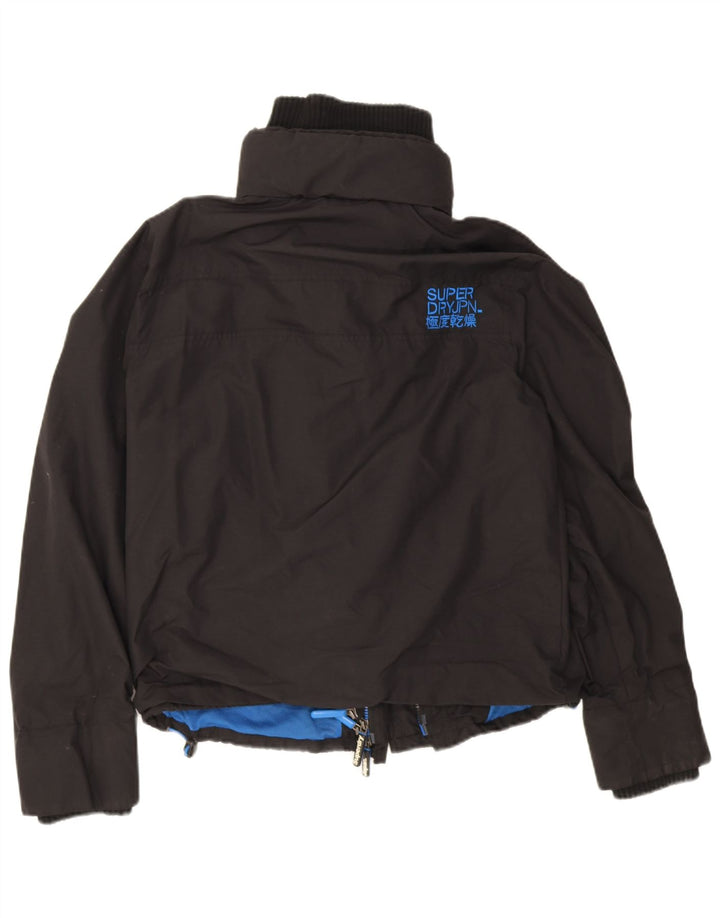 Superdry Mujer The Windcheater Bomber Jacket UK 40 XL Nylon Negro