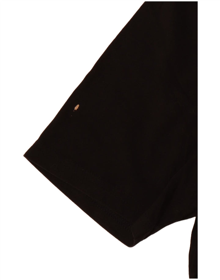 PUMA Camiseta gráfica para mujer Top UK 10 Small Black Cotton