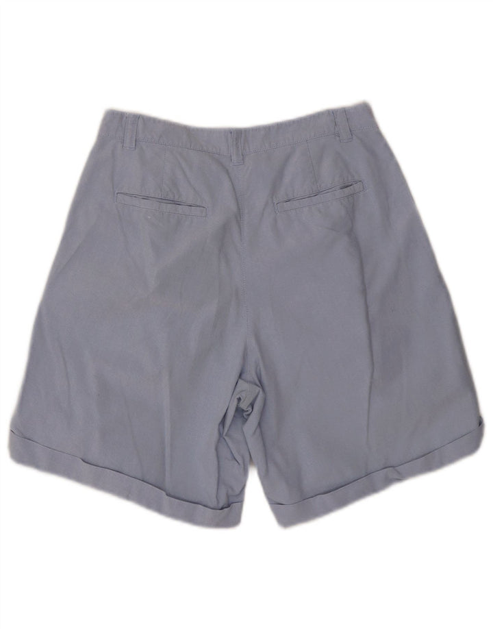 St. Bernard Pantalones cortos chinos para mujer UK 12 Medium W28 Algodón azul