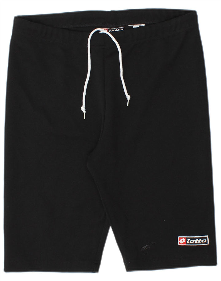 LOTTO Pantalones cortos deportivos para hombre mediano negro