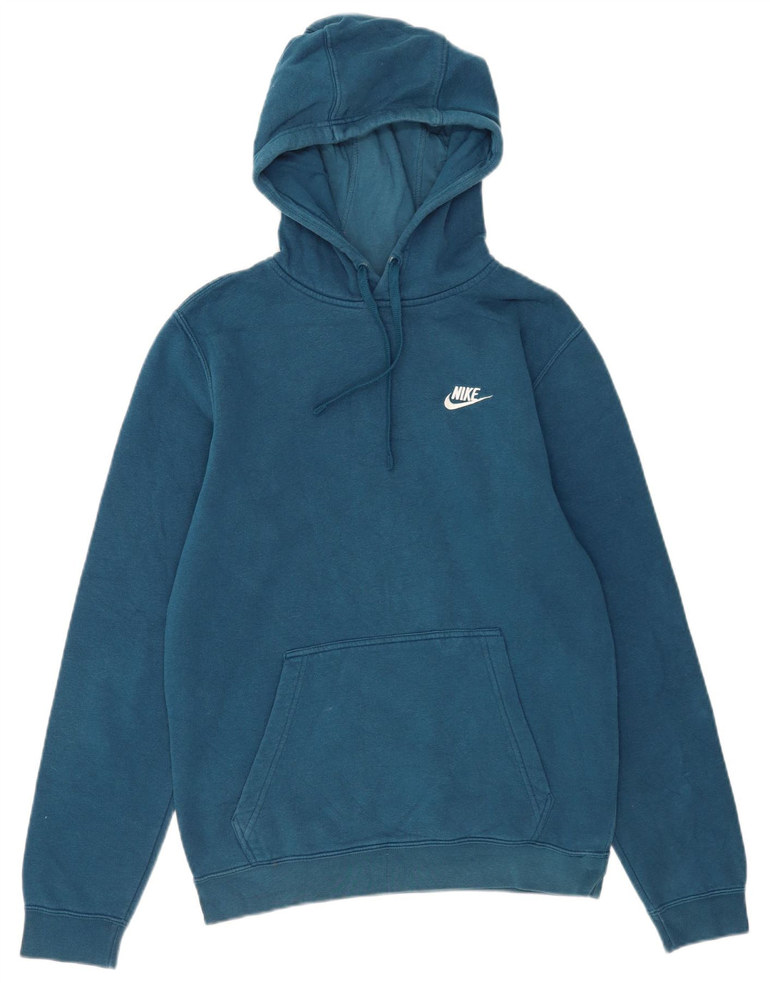 Nike Jersey con capucha para hombre, talla pequeña, algodón azul