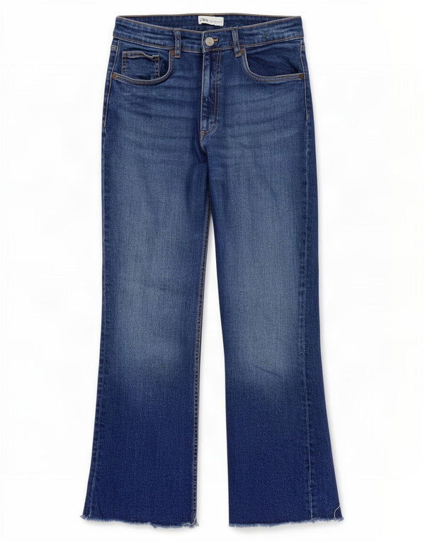 Zara Vaqueros Rectos Mujer EU 44 XL W34 L26 Azul