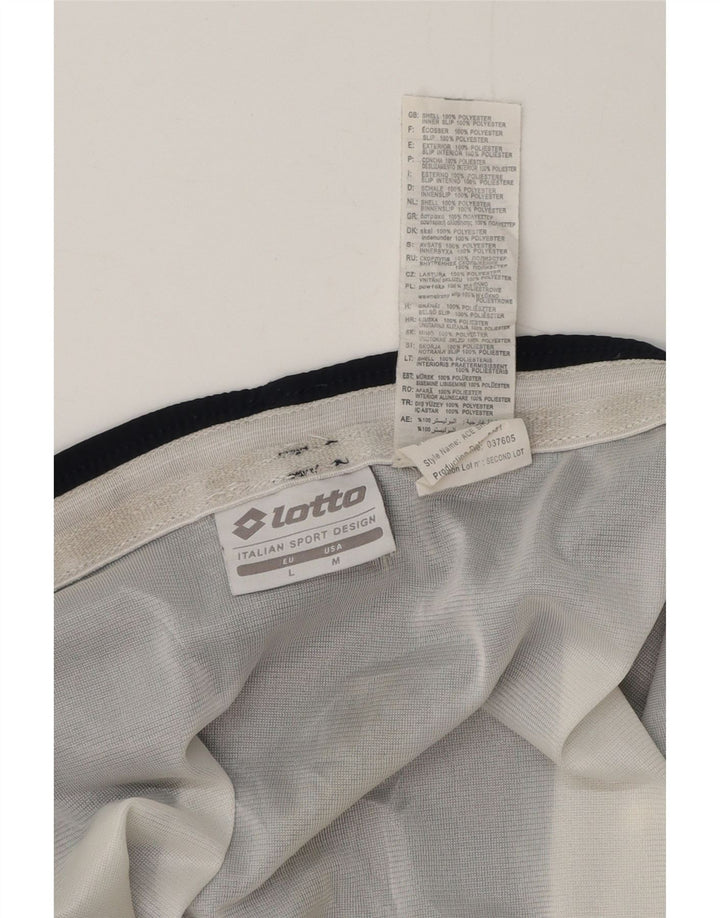 Lotto - Pantalones cortos deportivos para hombre, talla grande, poliéster azul marino