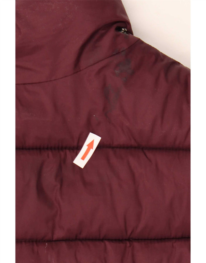 Monsoon Chaqueta acolchada para mujer ES 40 XL Nailon burdeos