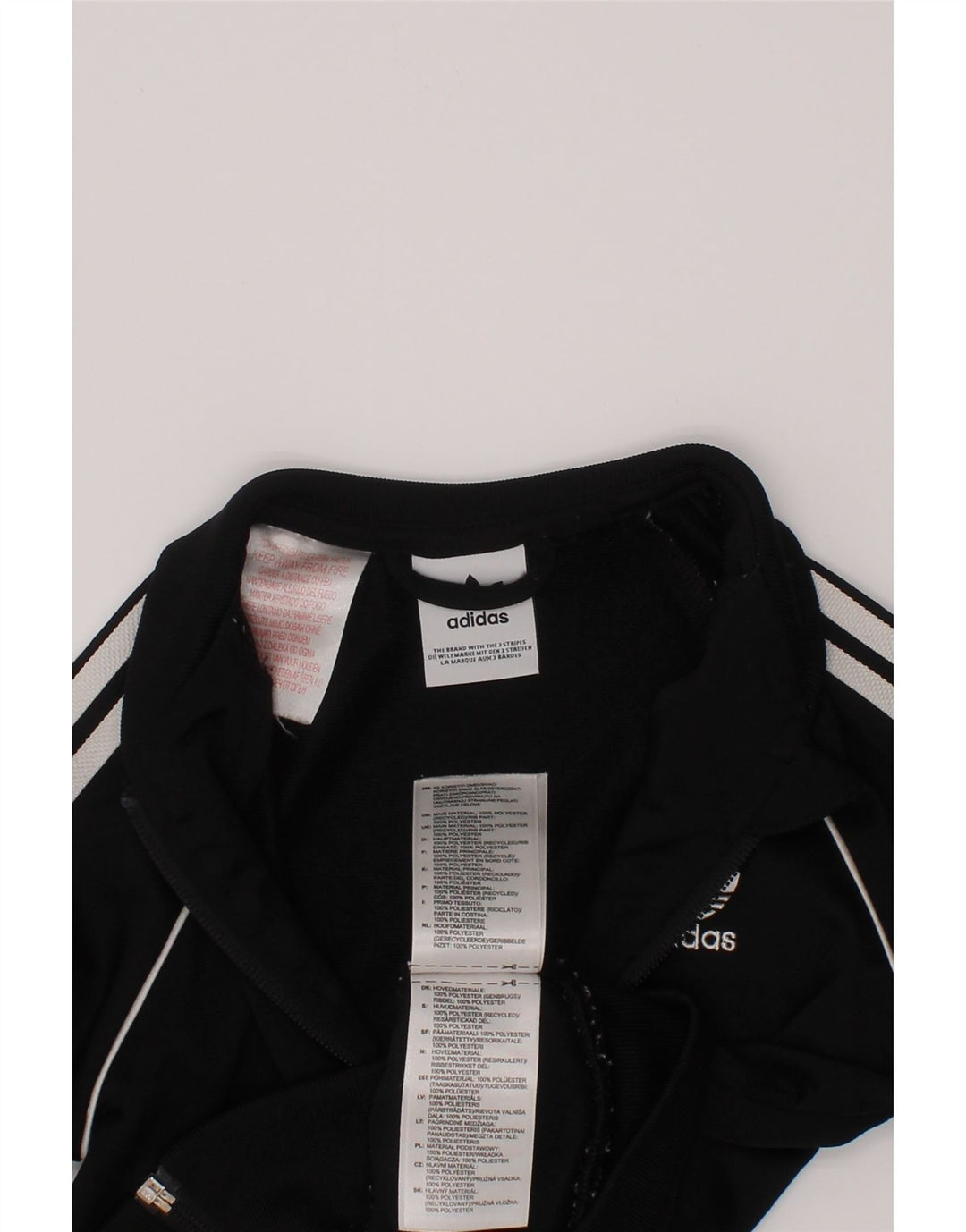Adidas Chaqueta de chándal para niño 2-3 años Negro Poliéster